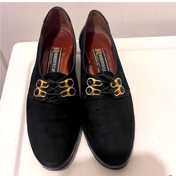Roberto Capucci Shoes - Roberto capucci Italian black loafers shoes 6.5 B